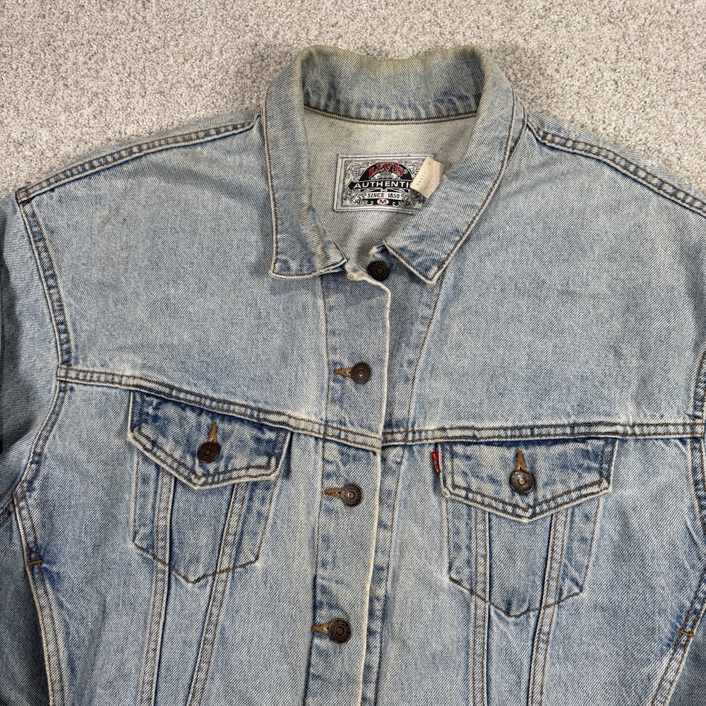 Levi's Light Blue Denim Bomber-Style Jacket